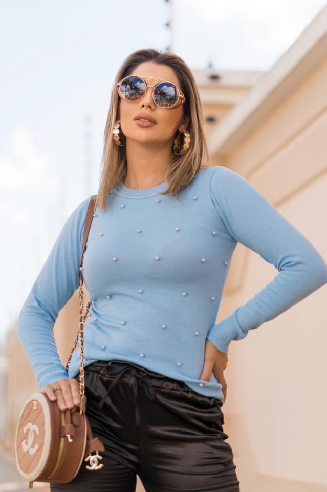 Blusa Isabel - pérola dec careca