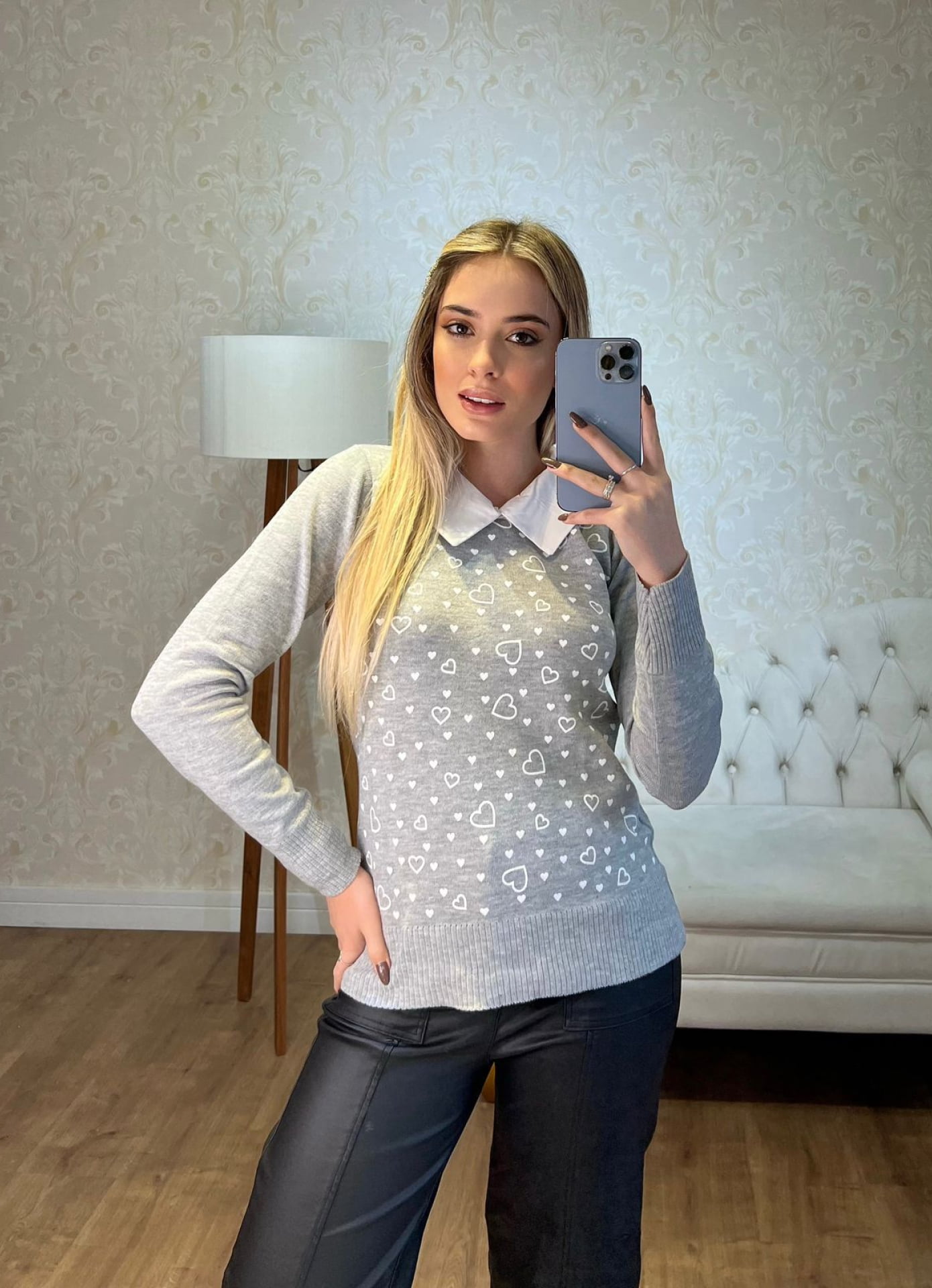 Blusa Cíntia - coração silk 