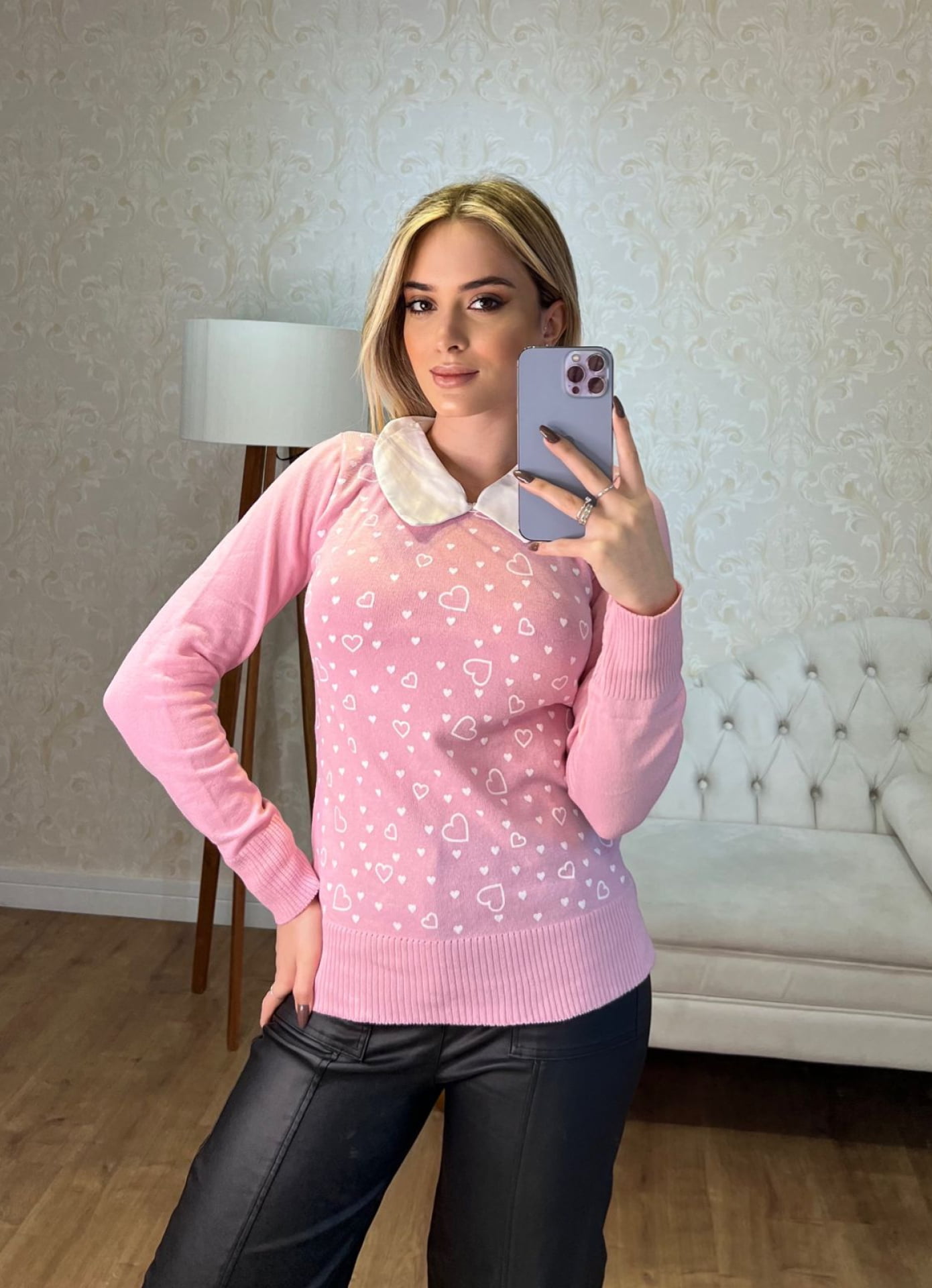 Blusa Cíntia - coração silk 