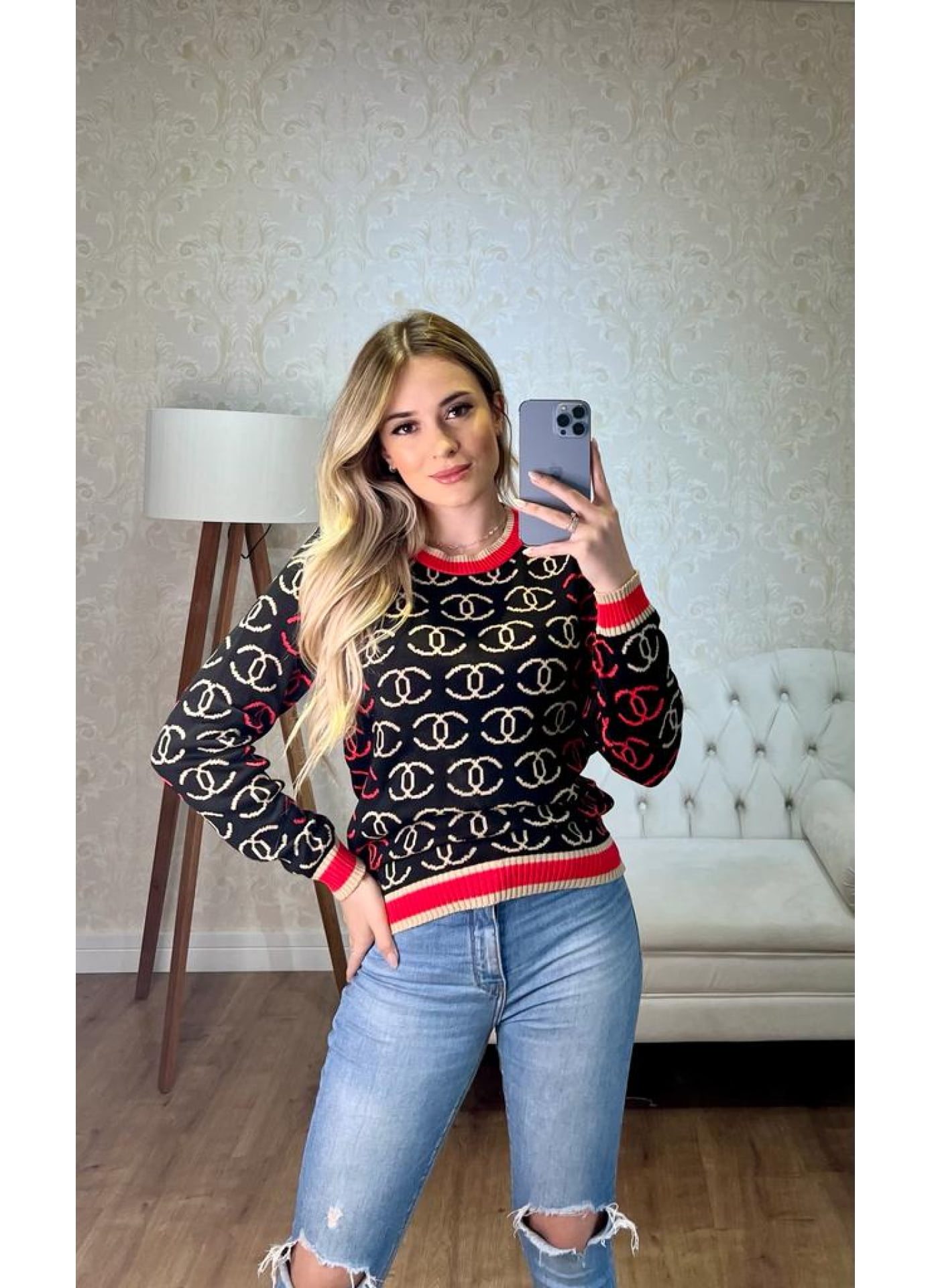 Blusa Deborah- linha jacquard
