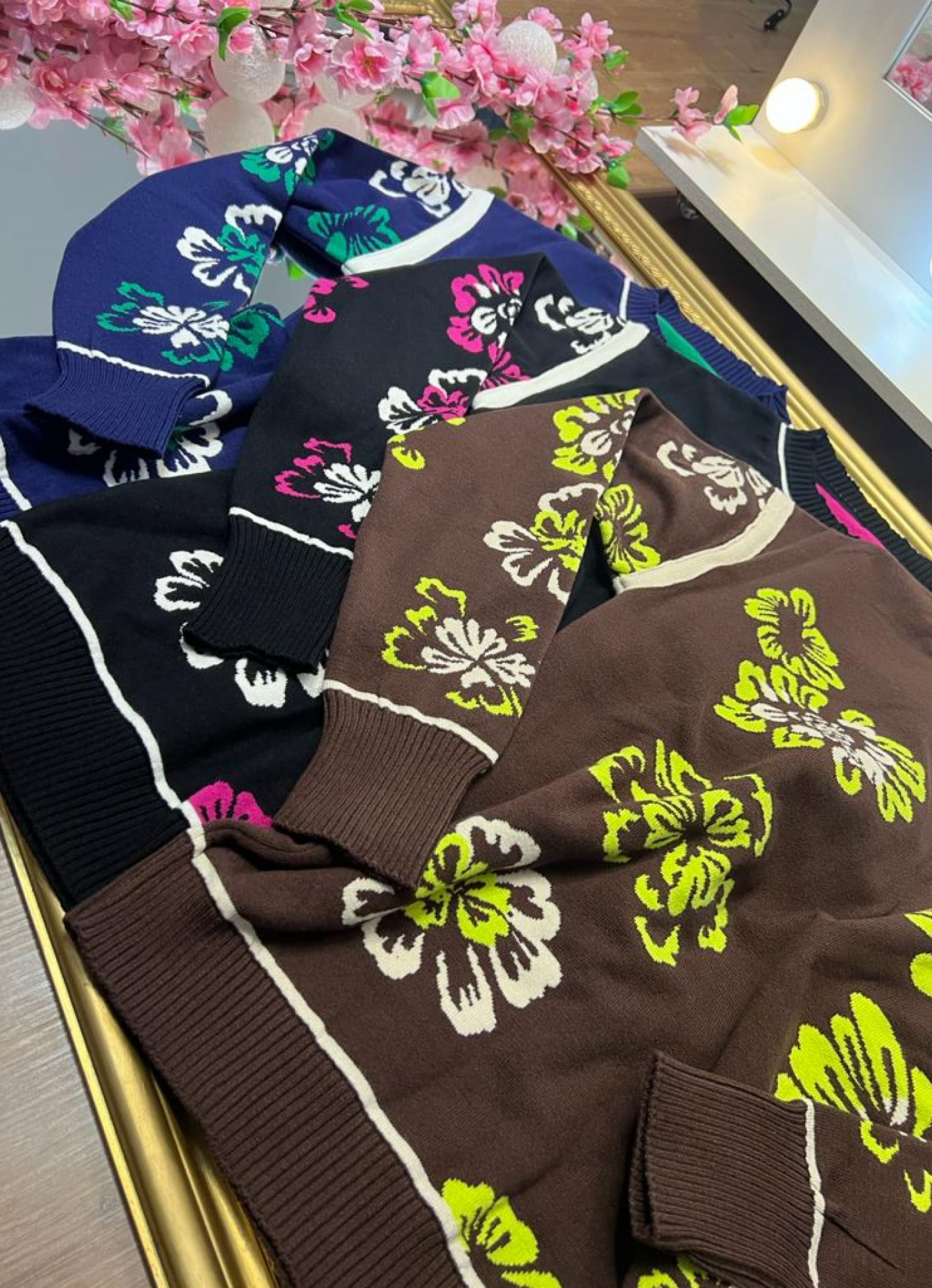 Blusa Flora -  cachemire