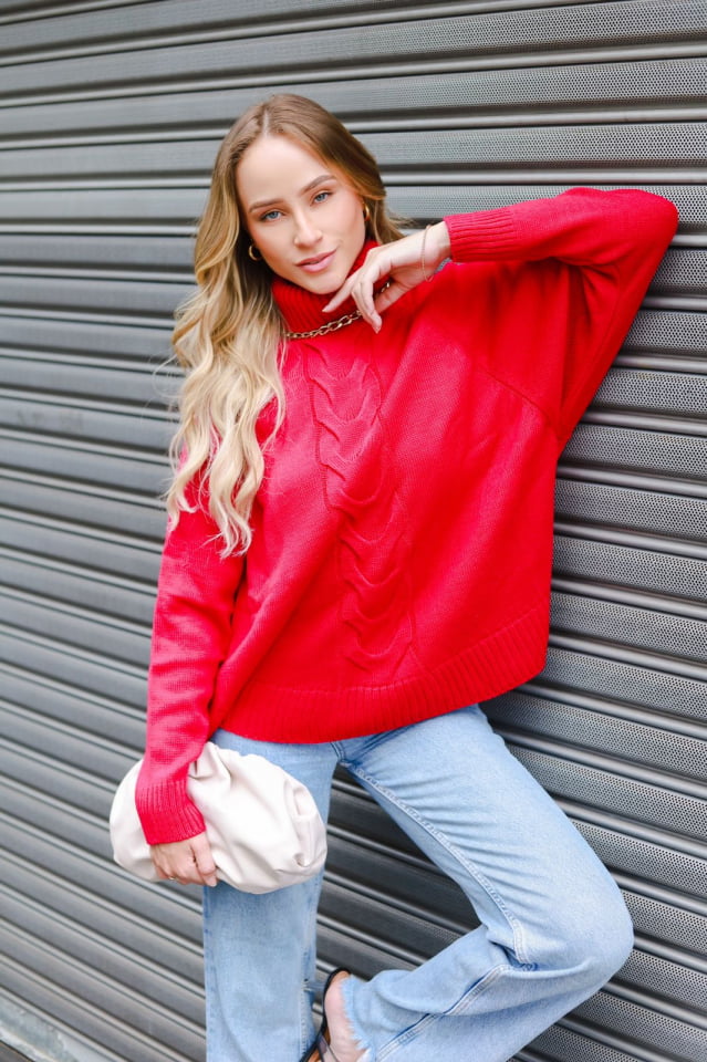 Blusa Miqueline- trança central 