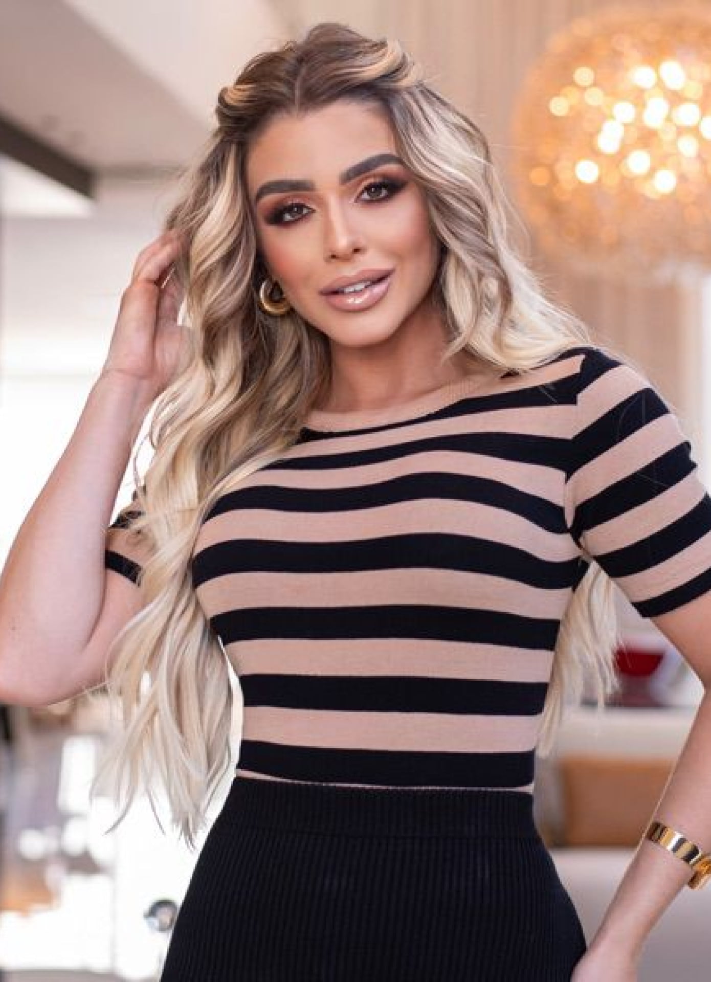 Tee Andressa - listra modal