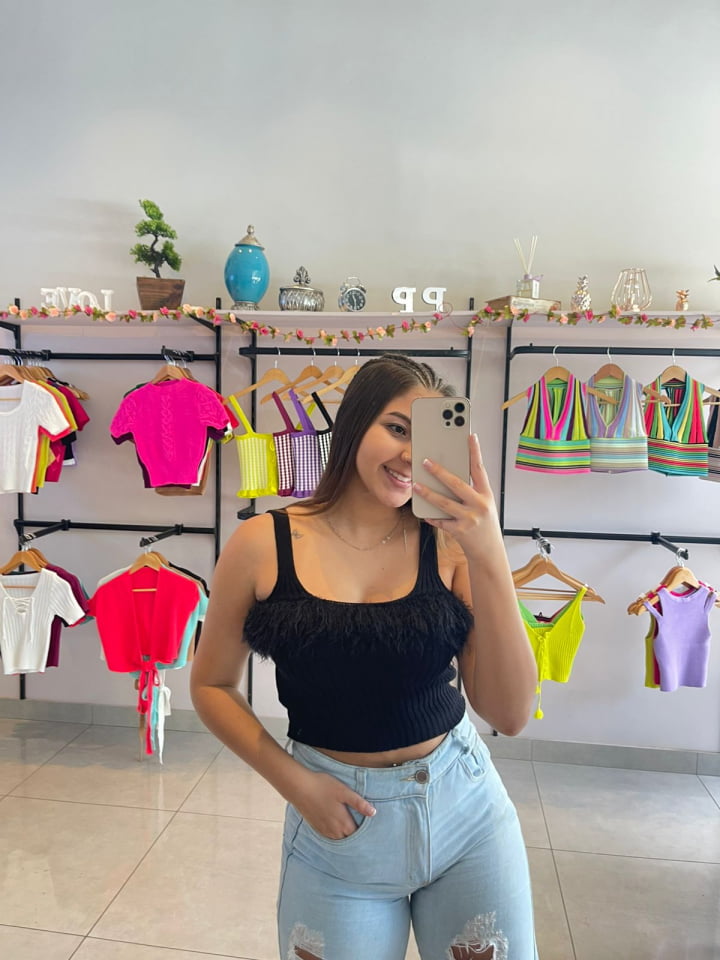 Top Mauricia- modal plumas