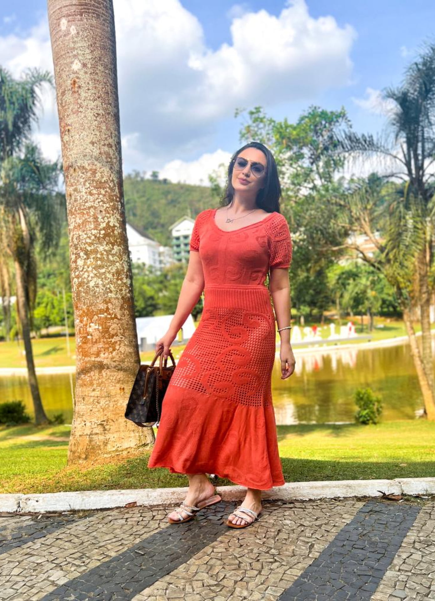 Vestido Itapema - ombro a ombro rendando