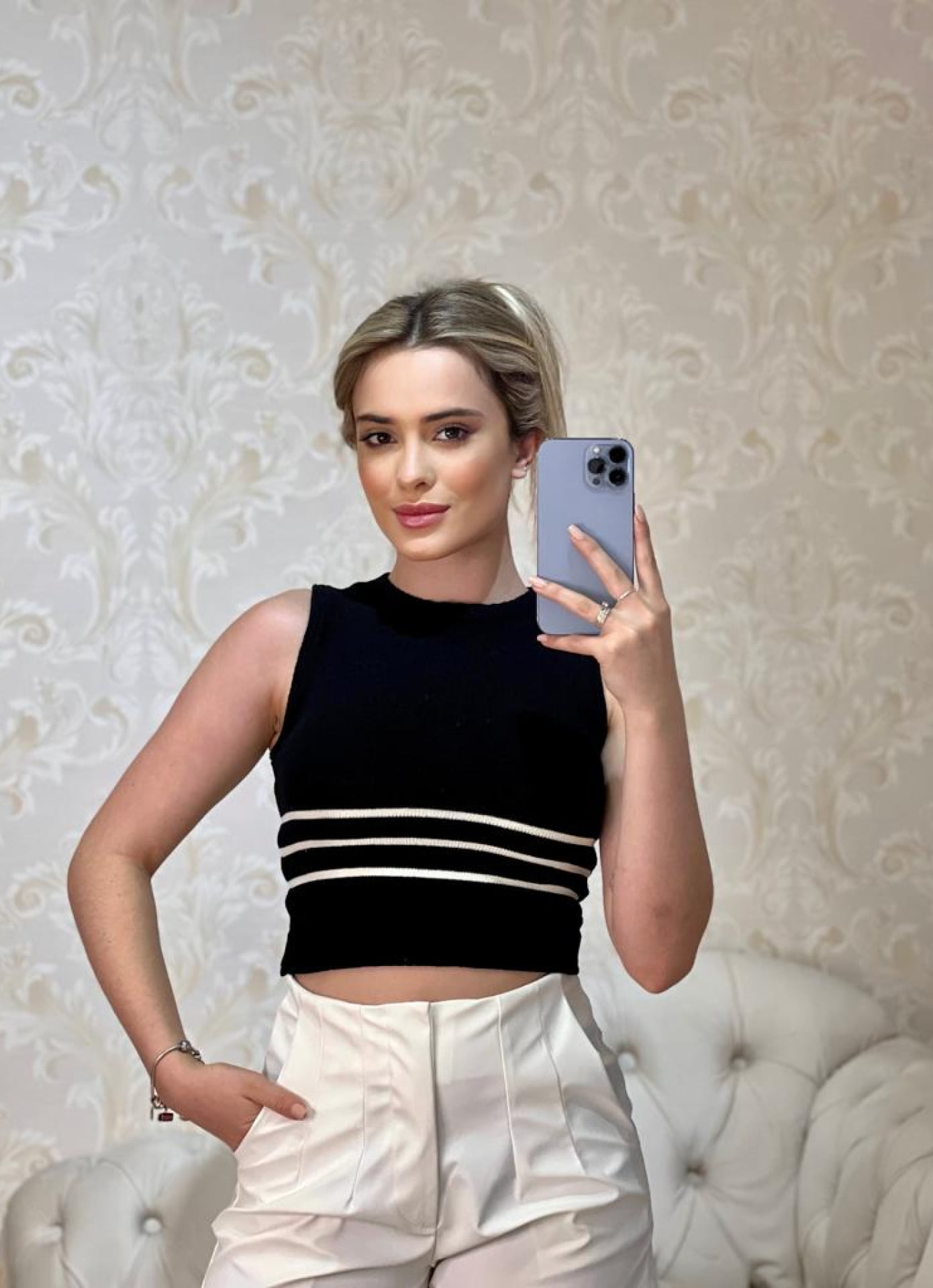 Cropped Los Angeles - listrado modal