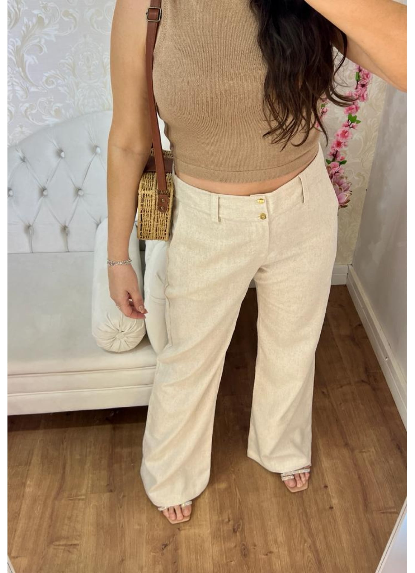 Calça Cannes - linho flare