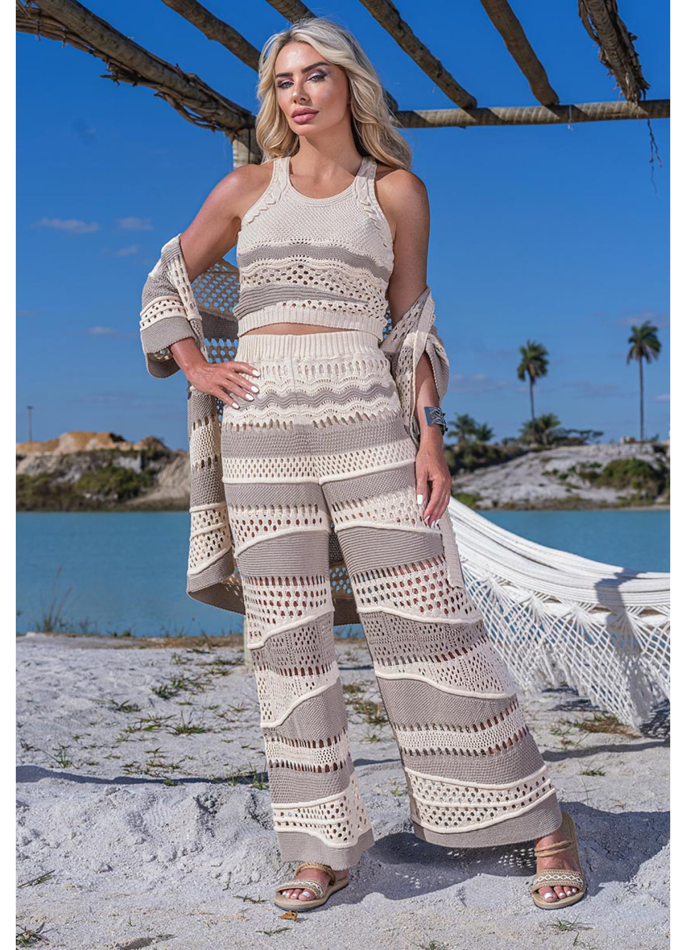 Calça Leblon - intarsia renda