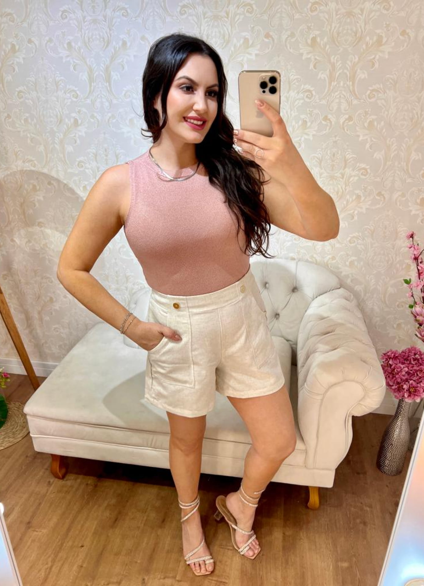 Shorts Versalhes - linho