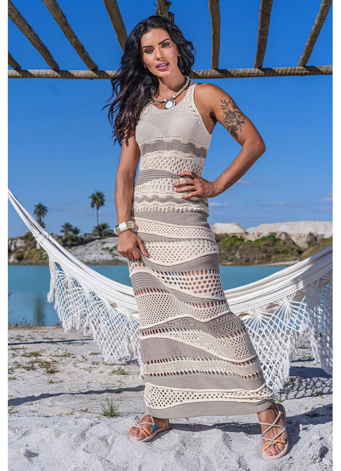 Vestido Copacabana - Intarsia renda