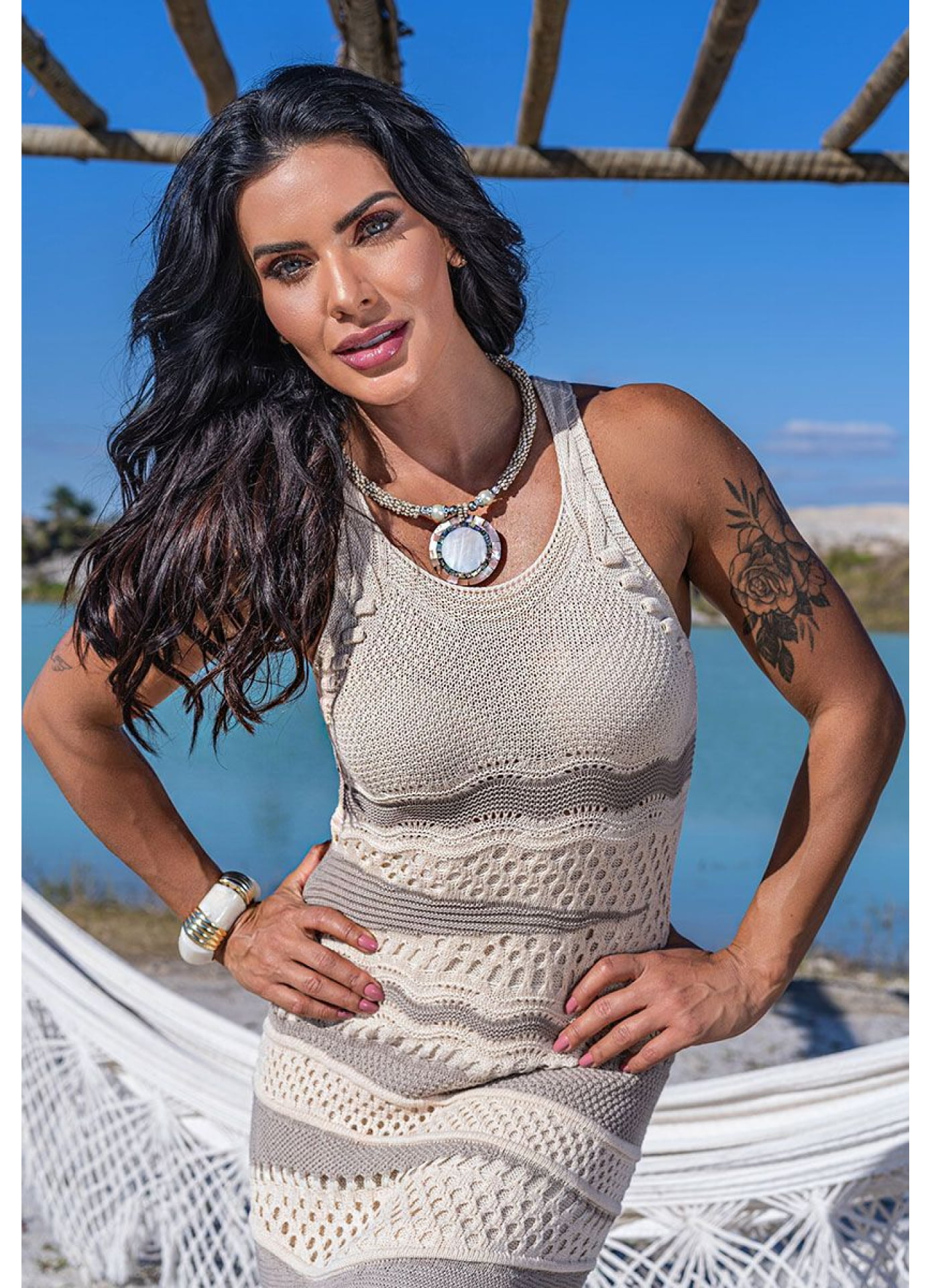 Vestido Copacabana - Intarsia renda
