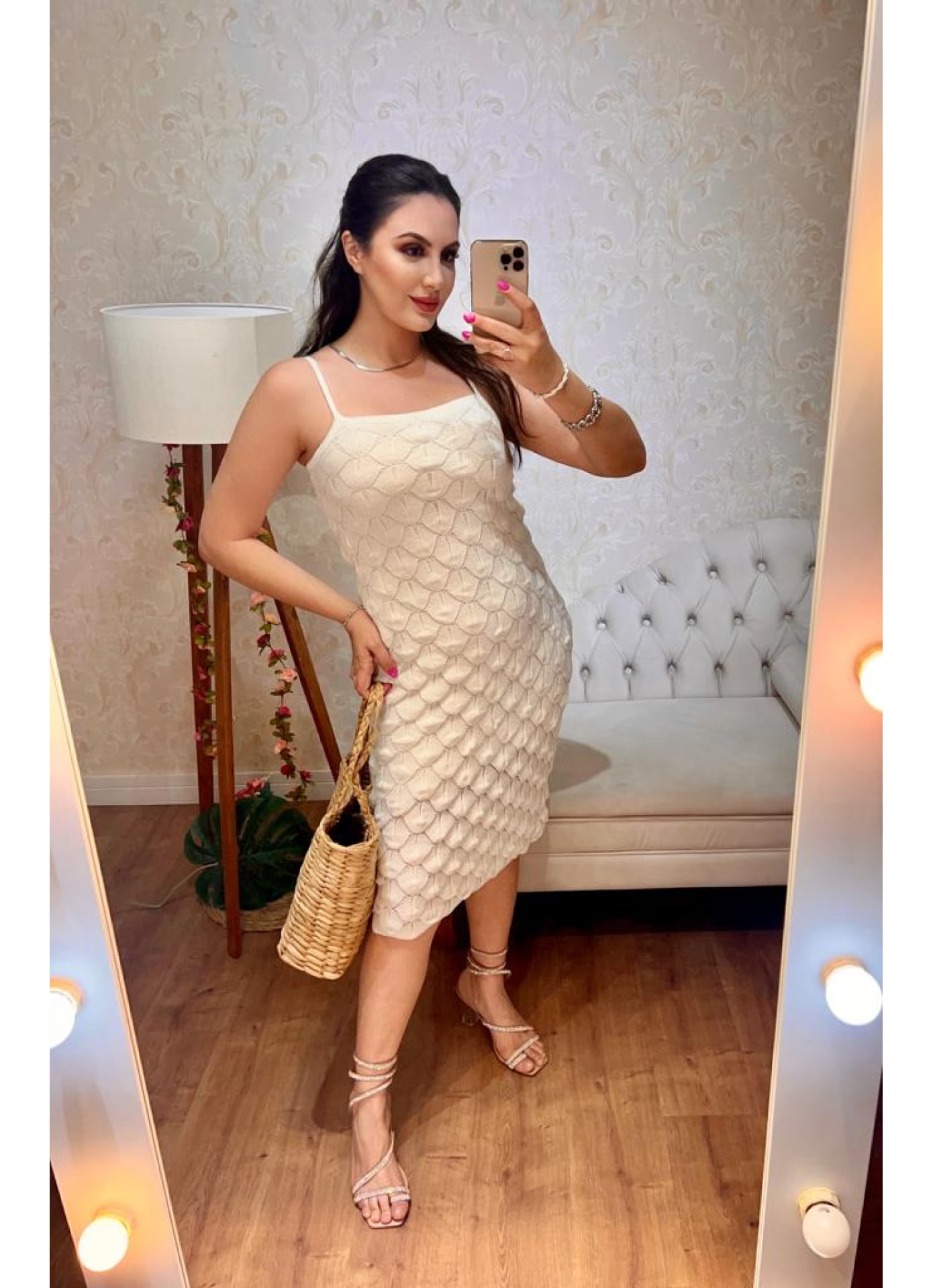 Vestido Juquehy - escama linha