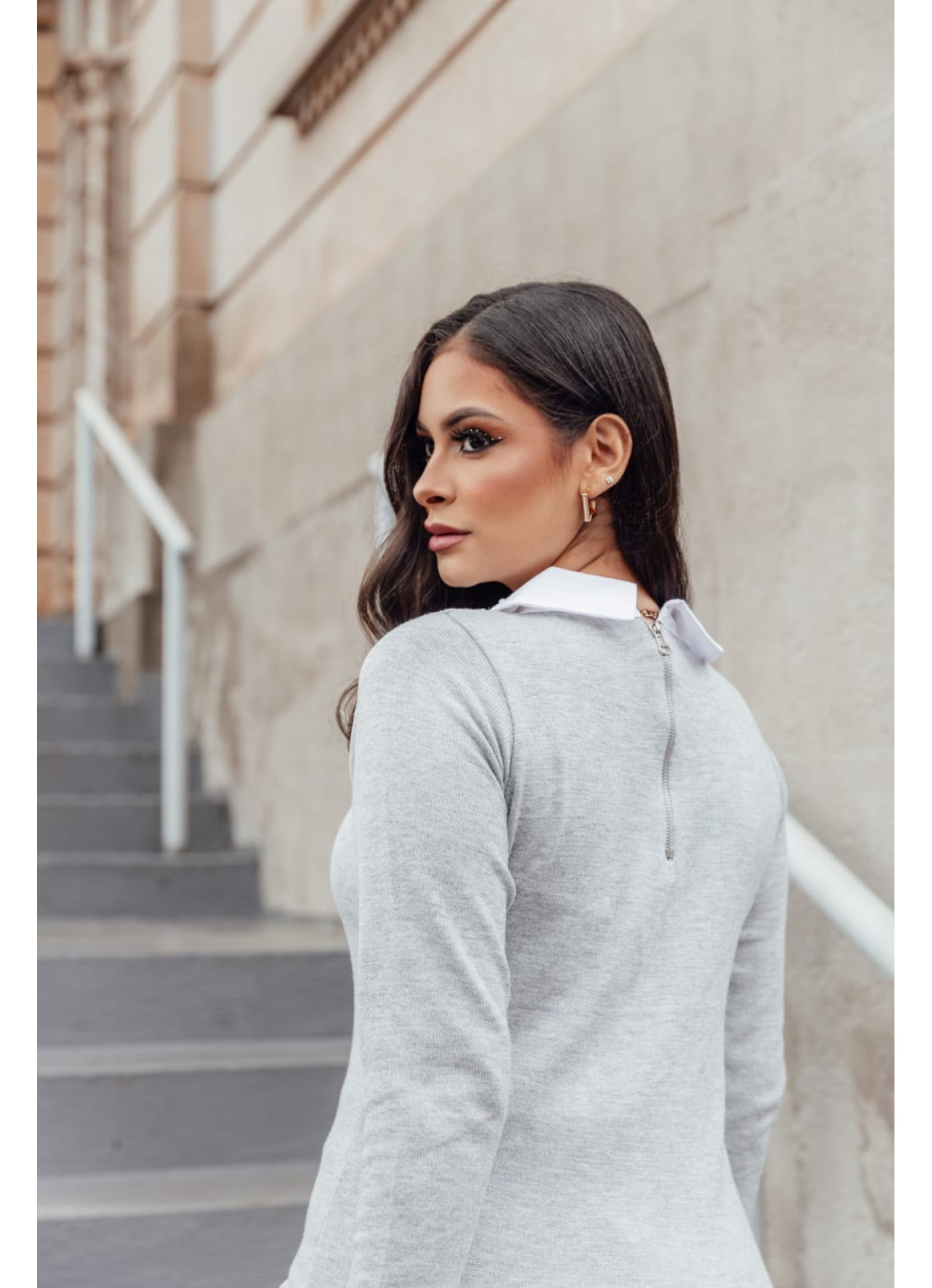 Bl Emilly - camisa embutida com pérolas 